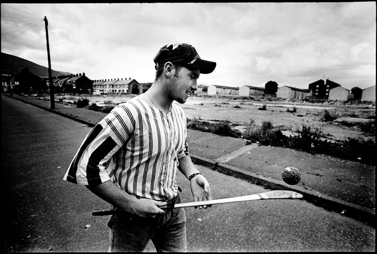 Raymond MacKenna vid Falls Road i Belfast. 